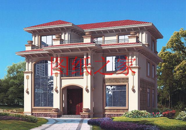 現代風三層別墅設計圖，13X14米、14X13米的戶型非常接地氣！