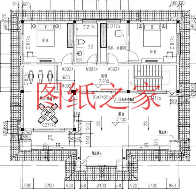 現代風三層別墅設計圖，13X14米、14X13米的戶型非常接地氣！
