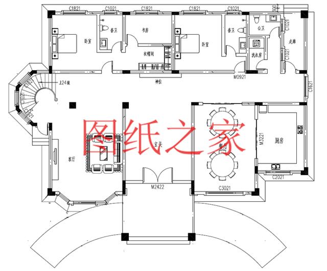 二三百平米大戶型獨棟別墅，第三套是四合院，一般人可建不起！