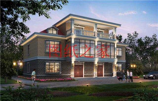 三套單戶占地110平米的雙拼別墅，建成后兄弟倆絕對面子十足！