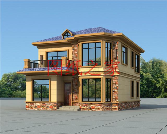 4套100平米左右的二層別墅，美觀大氣、方正實用，大家都喜歡！