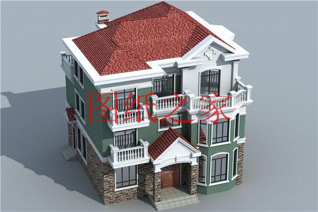 12X13米三層別墅戶型設計，功能性強，符合現代人的生活需求