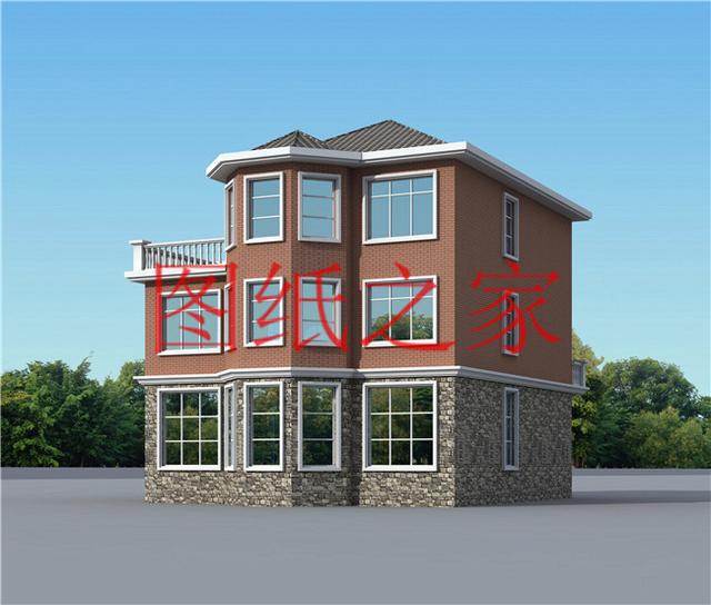 12X13米三層別墅戶型設計，功能性強，符合現代人的生活需求