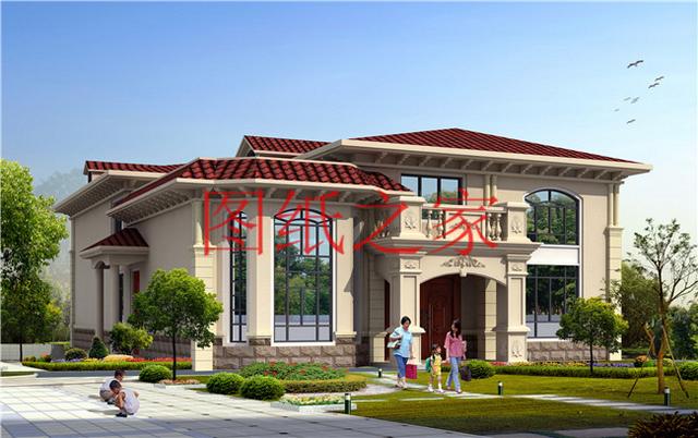 時尚大氣又溫馨實用的農村二層別墅設計，非常適合農村修建！