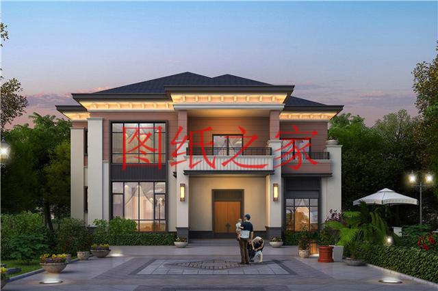 時尚大氣又溫馨實用的農村二層別墅設計，非常適合農村修建！