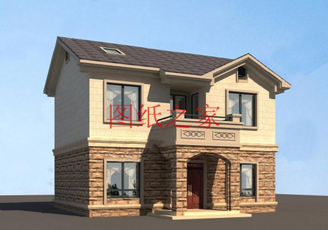 3套10X12米的農村二層別墅，占地面積小，美觀大方又實用！