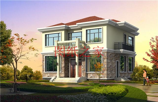 3套10X12米的農村二層別墅，占地面積小，美觀大方又實用！