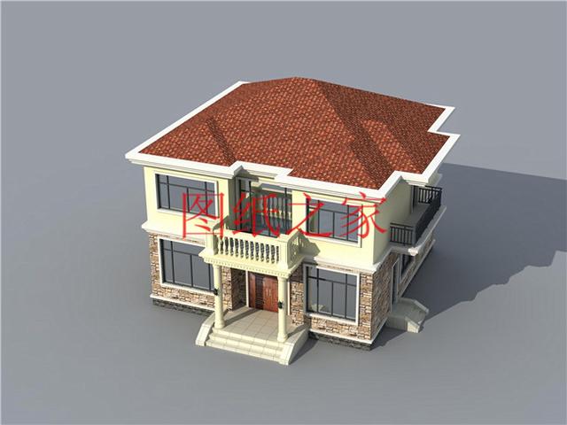 3套10X12米的農村二層別墅，占地面積小，美觀大方又實用！