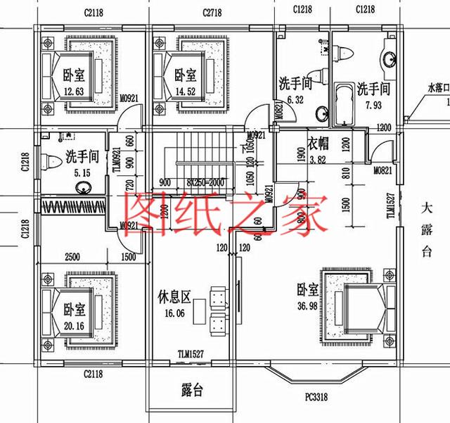 13X12米、12X13米兩種尺寸的二層別墅，快把宅基地利用起來吧！
