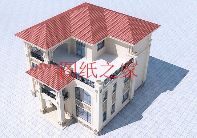 歐式三層農村別墅，13X15米、15X13米還帶露臺，美觀大氣上檔次！
