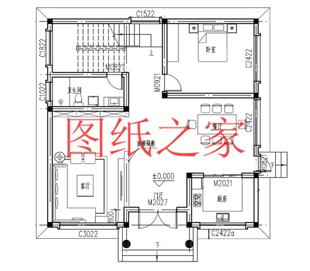 小宅基地就建一套11X12米農村二層別墅，造價才20萬，經濟實用！