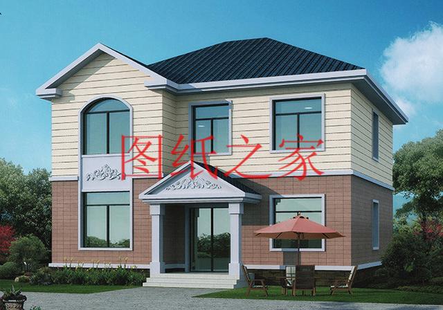 小宅基地就建一套11X12米農村二層別墅，造價才20萬，經濟實用！