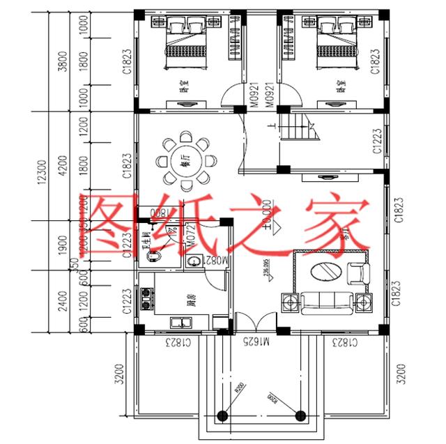 120平農村二層別墅，12X10米、10X12米兩種尺寸，25萬搞定！