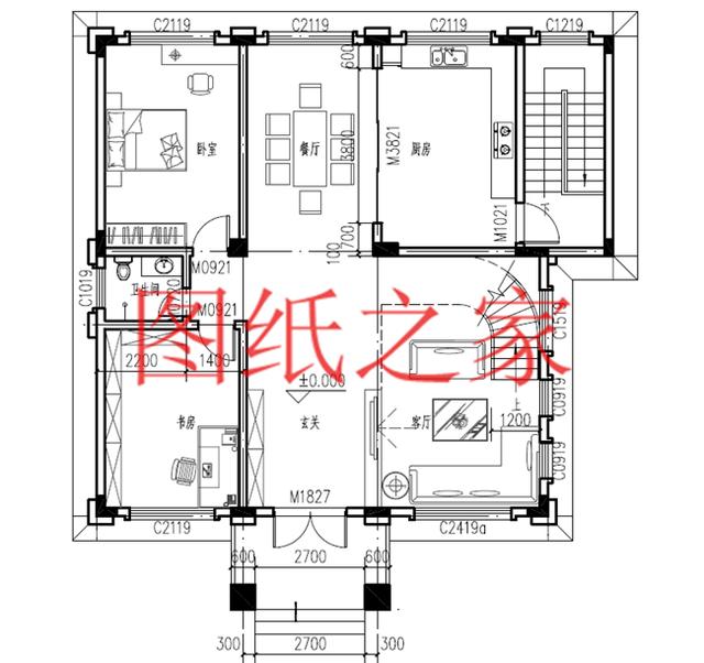 現代風三層別墅，布局合理，13X14米、14X13米的戶型非常接地氣！