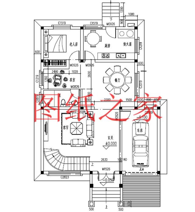 簡(jiǎn)潔實(shí)用的農(nóng)村二層別墅，非常適合宅基地是長(zhǎng)方形的家庭修建！