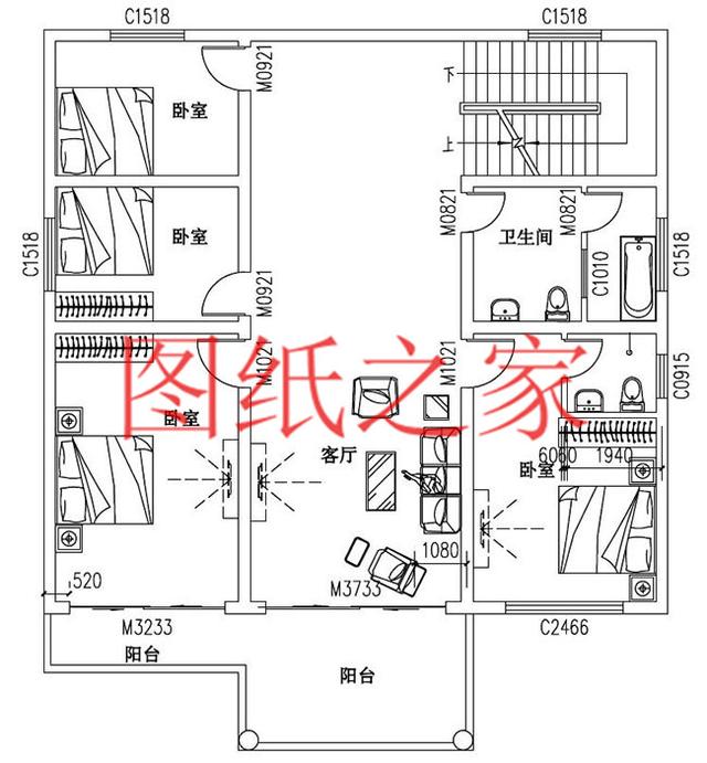 簡單大氣150平三層自建別墅，13X12米、12X13米兩個戶型供你選擇