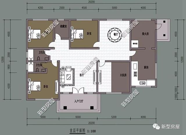 就怕貨比貨得扔，這6套農村平層別墅戶型設計，應該建哪個一目了然