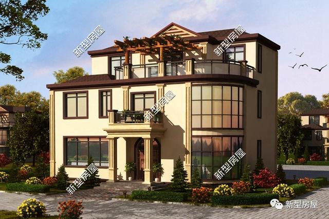 有了5套歐式農(nóng)村別墅圖紙，實現(xiàn)我的別墅夢就差宅基地和錢了！