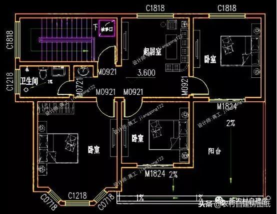 7套二三層別墅設計，都是100平，最適合農村修建的是第5套！
