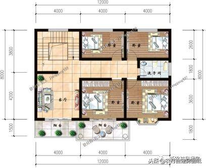7套二三層別墅設計，都是100平，最適合農村修建的是第5套！