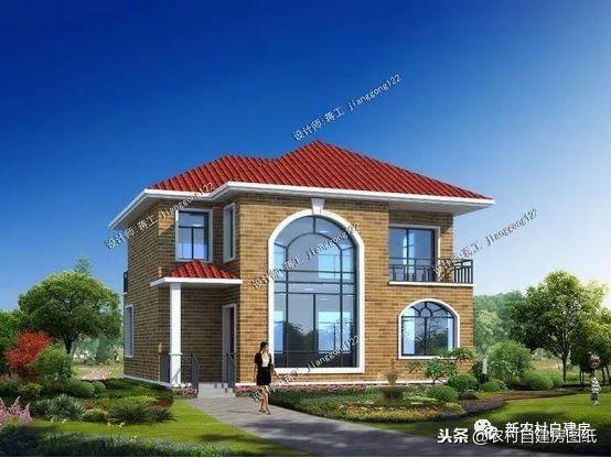 7套二三層別墅設計，都是100平，最適合農村修建的是第5套！