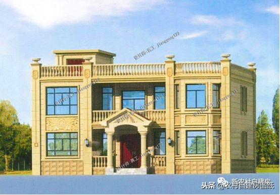 平屋頂房子難看？看到這款歐式平頂自建房，大家都豎起大拇指！