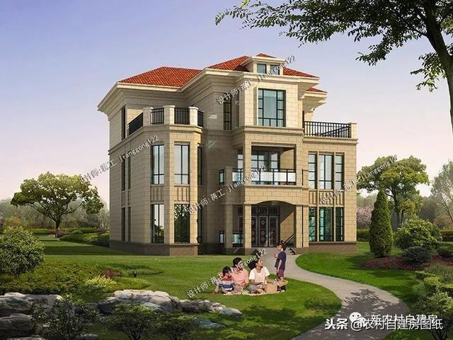 推薦12款三層農村別墅戶型設計，豪華款和樸素款都有，第9款最好！