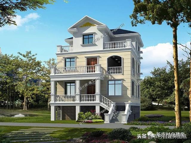 推薦12款三層農村別墅戶型設計，豪華款和樸素款都有，第9款最好！