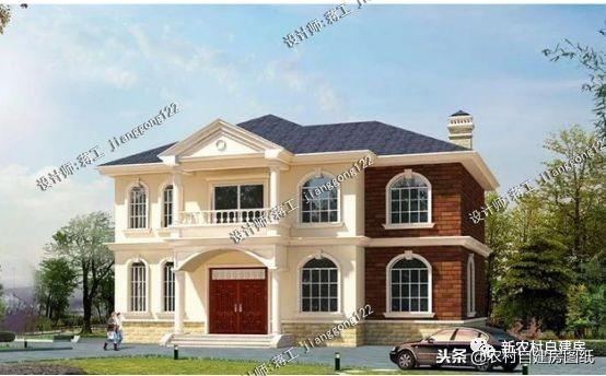 給父母建養老房，看看這5套帶煙囪的小別墅設計，柴火灶最接地氣