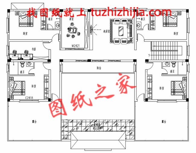 農(nóng)村兩層現(xiàn)代四合院別墅設(shè)計(jì)方案，傳統(tǒng)與現(xiàn)代的完美結(jié)合！