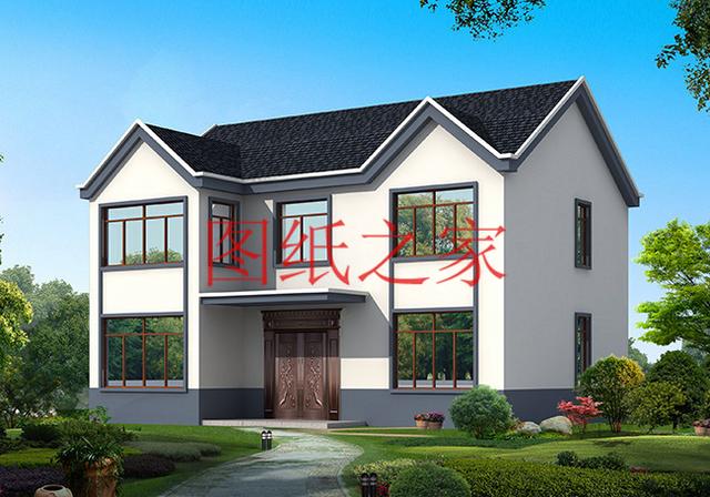 12X11米二層別墅，戶型方正造價20萬左右，非常經濟實用！