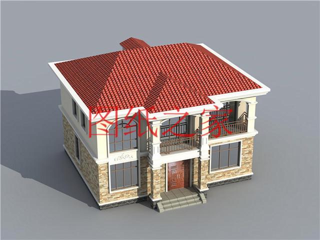 12X11米二層別墅，戶型方正造價20萬左右，非常經濟實用！