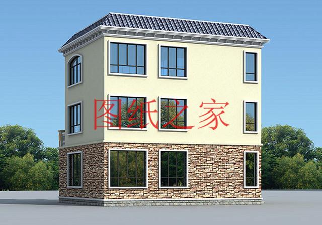 110平米左右的三層別墅，占地尺寸不到12X10米，一起來看看吧！