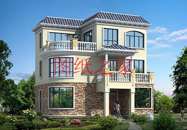 110平米左右的三層別墅，占地尺寸不到12X10米，一起來看看吧！