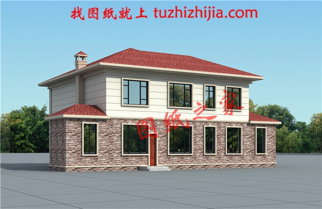 20萬農村二層小洋樓設計圖,帶鍋爐房,漂亮簡單實用