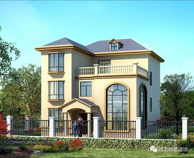 布局實用造價低的三層復式別墅設計，6臥4衛，建一棟肯定超值