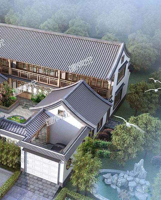 現代四合院別墅設計，有庭有院有車庫，千萬不要錯過！