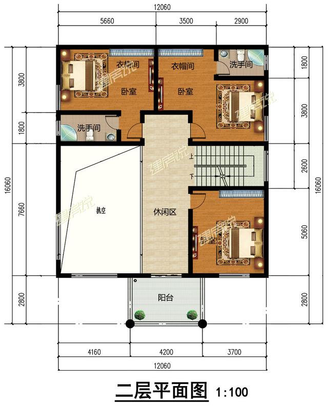 農村自建三層別墅，帶落地窗，盡顯富貴氣派