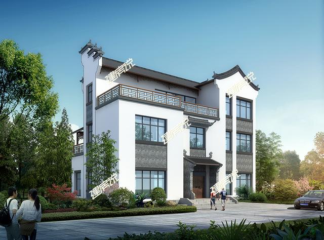 這套中式別墅設計還帶堂屋，舒適宜居接地氣，美麗動人！