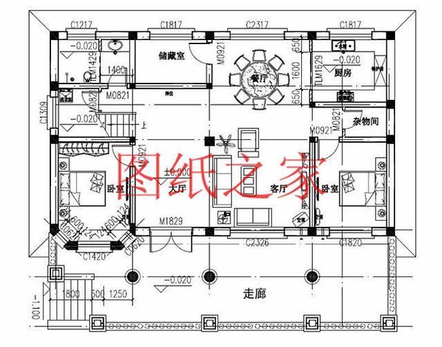 140平二層別墅，開間14米進深10米左右，四面通透、好看又實用！