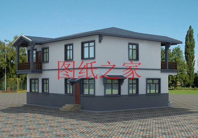 13X11米二層別墅，占地140平米造價只要25萬，非常美觀實用！