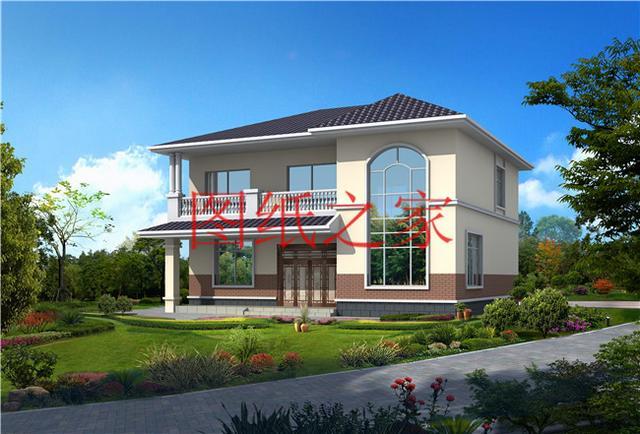 13X11米二層別墅，占地140平米造價只要25萬，非常美觀實用！