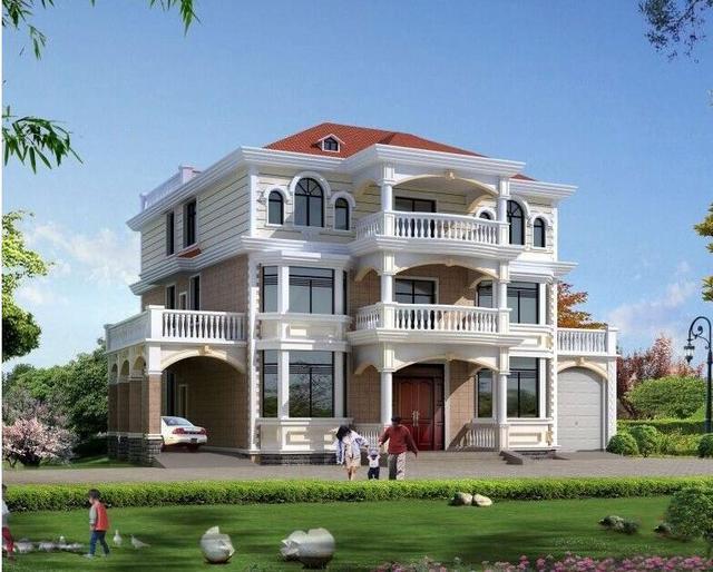 分享20套農村三層別墅效果圖，實力派顏值功能雙在線，絕對是農村一道靚麗風景