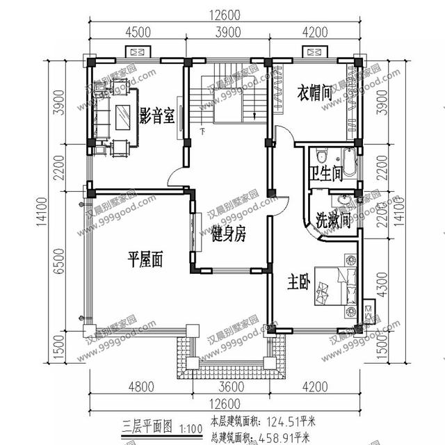 農(nóng)村建房一定要帶老人房！面寬12米的三層別墅設(shè)計(jì)，5室2廳帶健身房戶型超美