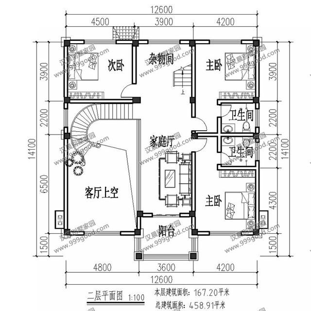 農(nóng)村建房一定要帶老人房！面寬12米的三層別墅設(shè)計(jì)，5室2廳帶健身房戶型超美