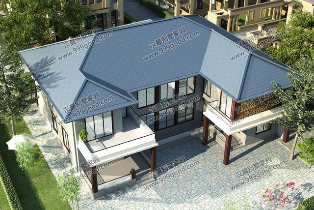 農(nóng)村自建三合院，兩層別墅設(shè)計(jì)圖，21.3X18米40萬蓋成超劃算！