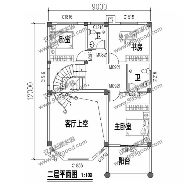 開間不到9米的農村三層別墅設計，占地100平米造價只要30萬！