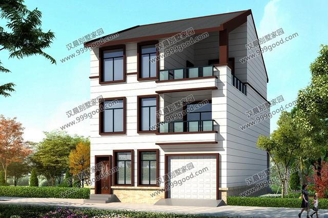 開間不到9米的農村三層別墅設計，占地100平米造價只要30萬！