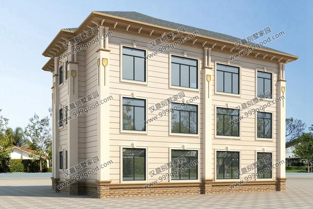 非常經典的三層別墅設計圖紙，美觀大氣，看一眼都想蓋！