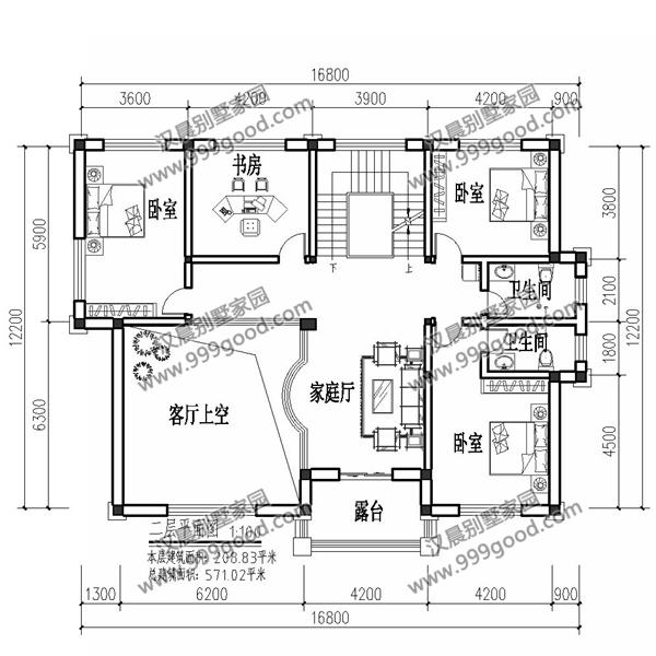 非常經典的三層別墅設計圖紙，美觀大氣，看一眼都想蓋！